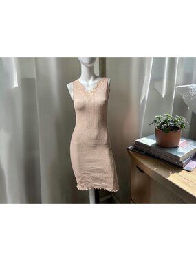 Zimmerli Of Switzerland Richelieu Neglige Blush Size Small -NWT